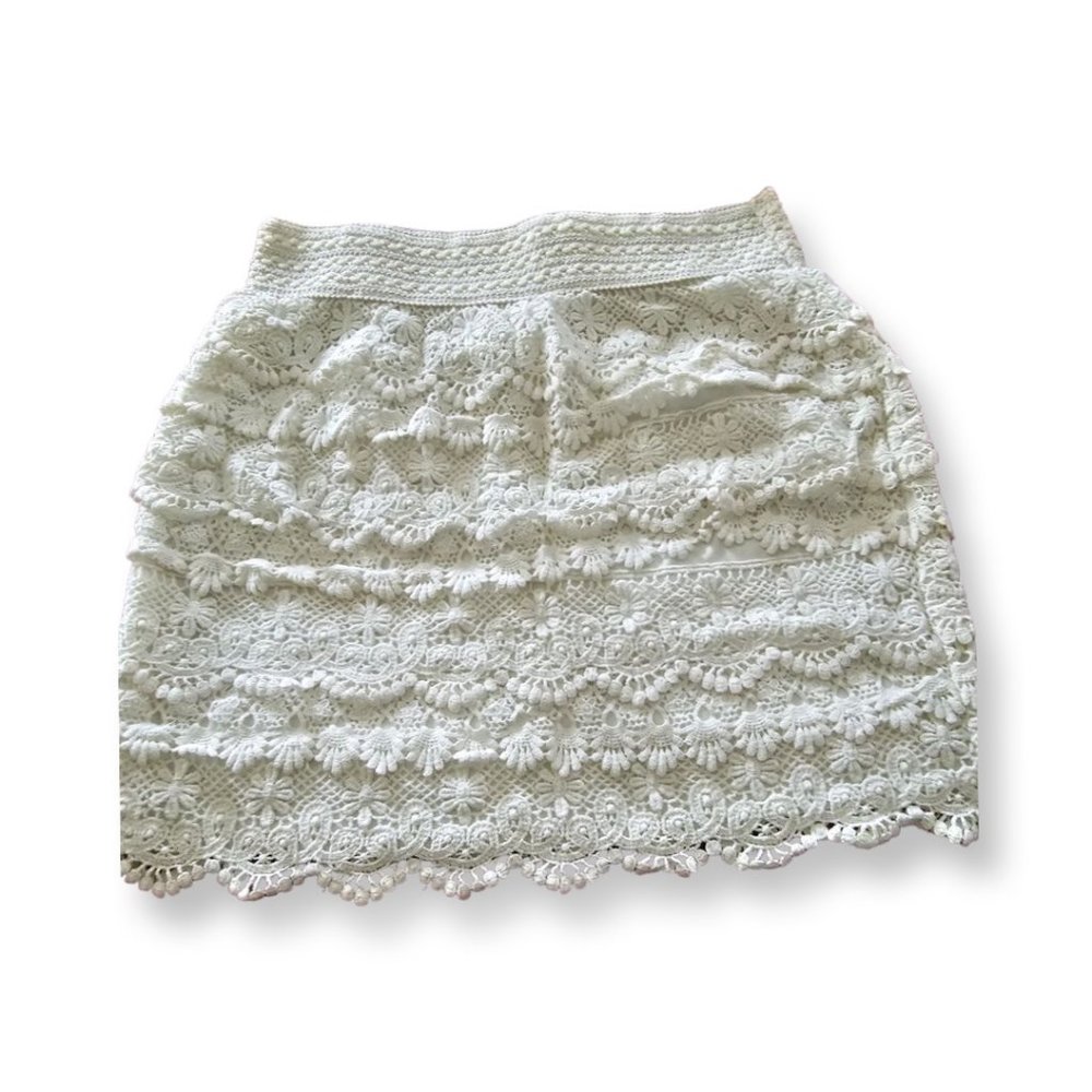 JOLT Crochet Mini Skirt Size M